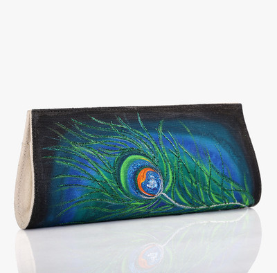 57% OFF on Rangrage Handpainted Divine Ladies Women Casual Multicolor Canvas Clutch