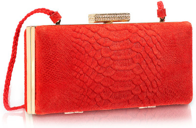 Phive Rivers Bella_pr468 Women Casual Red Genuine Leather Clutch