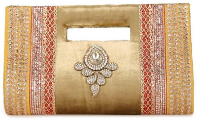 10% OFF on Oleva Women Casual, Party Brown Silk, Beads Clutch 10% OFF on Oleva Women Casual, Party Brown Silk, Beads Clutch