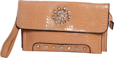 73% OFF on Eleegance 2709 Women Party Beige PU Clutch