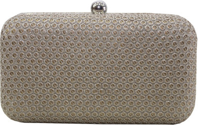 30% OFF on Mex Metal Frame Women Party Gold Synthetic Clutch