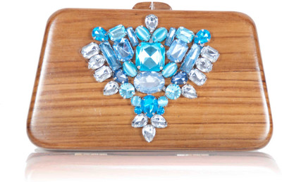 22% OFF on Foonty woodoo Mystique Women Party Brown Wood Clutch