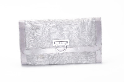 36% OFF on Stylocus Silver Crush Women Casual Silver Brocade Clutch