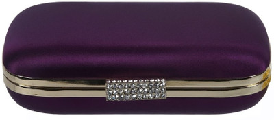 Shoebox Women Casual, Party, Wedding Purple Fabric Clutch Shoebox Women Casual, Party, Wedding Purple Fabric Clutch