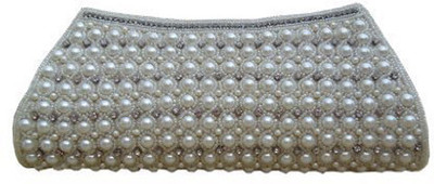 Spice Art SA-108A Women Casual, Party White Genuine Leather Clutch