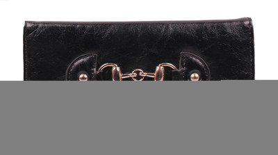37% OFF on Tanishqq Flap Metal Women Casual Black Synthetic Leather Clutch
