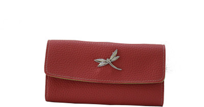 37% OFF on Lalana L-491 Women Casual Red PU Clutch