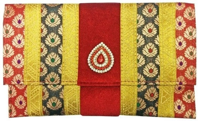 87% OFF on Angelfish Girls Wedding Red Fabric Clutch