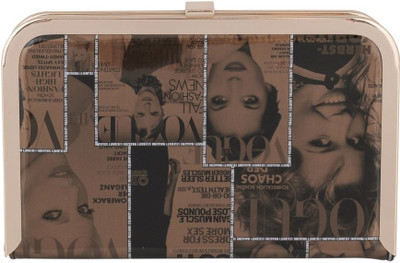 52% OFF on Vian EETI0005B Women Casual, Party Brown Fabric Clutch