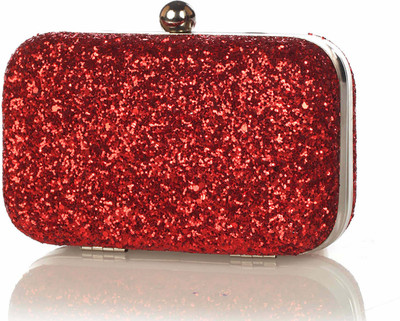 Berrypeckers Women Casual Red Leatherette Clutch Berrypeckers Women Casual Red Leatherette Clutch