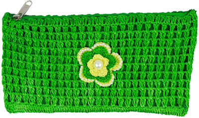 45% OFF on moKanc Women Casual, Party Green Silk Clutch 45% OFF on moKanc Women Casual, Party Green Silk Clutch