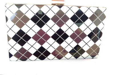 48% OFF on Grace Fashion Villa IMG1726 Women Casual, Party Black PU Clutch