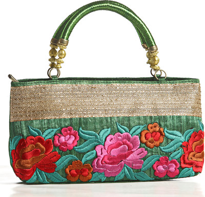 42% OFF on Aapno Rajasthan Silk Embroidered Stylish Baguette Women Party Green Silk Clutch 42% OFF on Aapno Rajasthan Silk Embroidered Stylish Baguette Women Party Green Silk Clutch