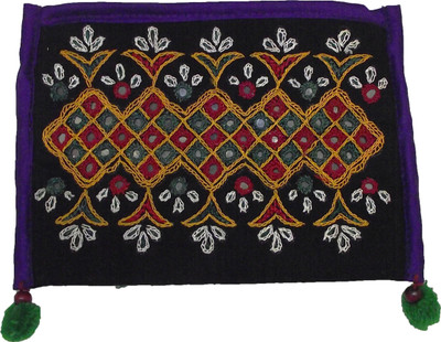 Kala Sanskruti Classic Women Festive Purple Cotton Clutch