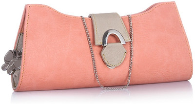 36% OFF on Butterflies Elegant Bow Women Casual Pink PU Clutch