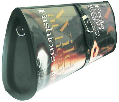 52% OFF on Trendz Magazine Print Women Party Multicolor Fiber Clutch