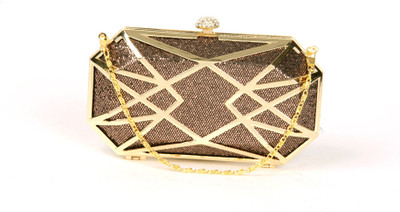 57% OFF on Twee Broer Queen Women Casual, Party Brown Metal Clutch