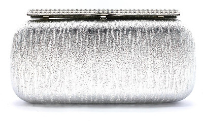 50% OFF on Myrah Diamond Cap Women Party Silver PU Metal Clutch 50% OFF on Myrah Diamond Cap Women Party Silver PU Metal Clutch