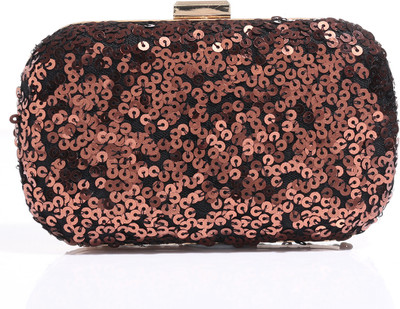 7% OFF on Sa'Irah Sequin Women Party Brown Sequins Cloth Clutch