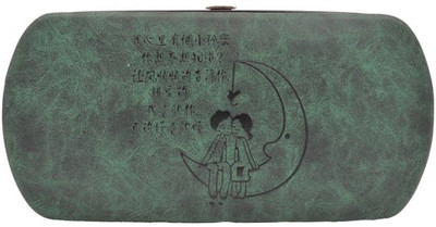 33% OFF on Snoozyshoppers Chinese Fade Women Casual Green Leather Clutch