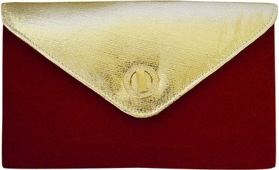 50% OFF on Shree Women bag Women Party Maroon PU Clutch