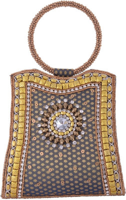 10% OFF on Mela Women Festive Black Silk Clutch 10% OFF on Mela Women Festive Black Silk Clutch