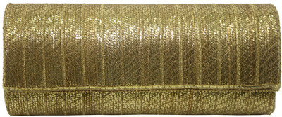 30% OFF on Mex Rectangle Women Party Gold Synthetic Clutch