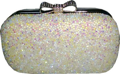 50% OFF on Liberty 12137 Women Party White Genuine Leather Clutch