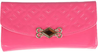 35% OFF on Fashion Cubes Color Evening Women Party Pink Genuine Leather Clutch