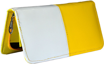 50% OFF on Magiq Women Casual, Formal White, Yellow Artificial Leather Wallet