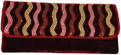 moKanc Women Party Multicolor Velvet Clutch moKanc Women Party Multicolor Velvet Clutch
