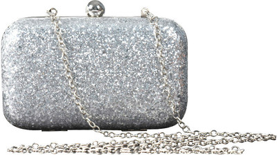 30% OFF on Berrypeckers Women Casual Silver Leatherette Clutch 30% OFF on Berrypeckers Women Casual Silver Leatherette Clutch