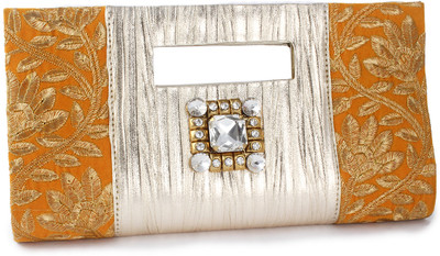 57% OFF on Dernier Cri Women Party Gold Fabric Clutch 57% OFF on Dernier Cri Women Party Gold Fabric Clutch
