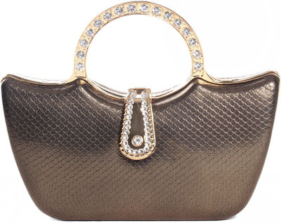 60% OFF on Eleegance 2329 Women Party Black, Gold PU Clutch