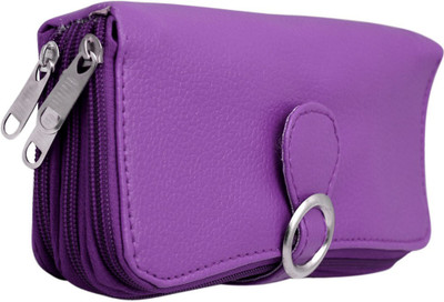 29% OFF on Magiq Women Casual Purple Artificial Leather Wallet