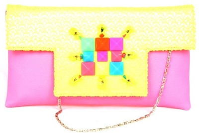 60% OFF on Saisha Classic Women Casual Yellow, Pink Silk Clutch 60% OFF on Saisha Classic Women Casual Yellow, Pink Silk Clutch