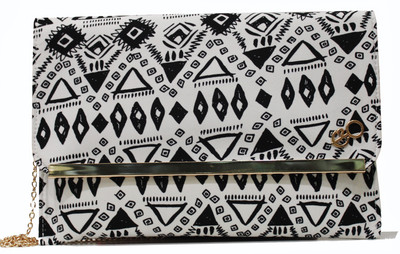 70% OFF on E2O Women Casual Beige, Black Silicone Clutch