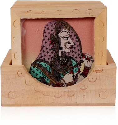 37% OFF on Rajwada Arts Square Gemstone Coaster Set 37% OFF on Rajwada Arts Square Gemstone Coaster Set