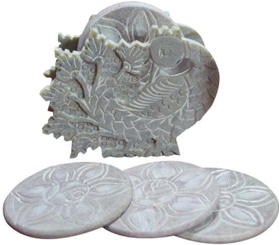 68% OFF on Artist Haat Round Stone Coaster Set 68% OFF on Artist Haat Round Stone Coaster Set