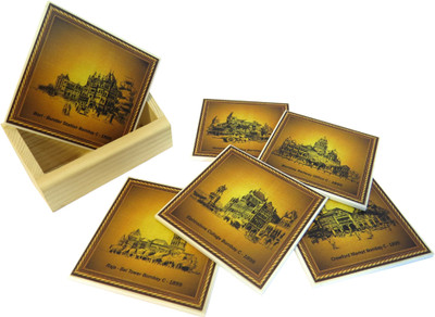 26% OFF on Suriti Square Acrylic Coaster Set
