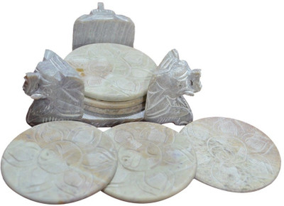68% OFF on Artist Haat Round Stone Coaster Set 68% OFF on Artist Haat Round Stone Coaster Set