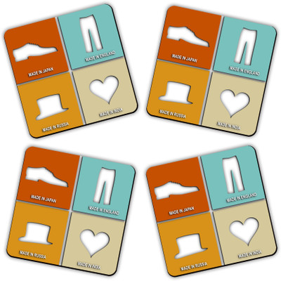 37% OFF on Get Fatang Square Wood Coaster Set