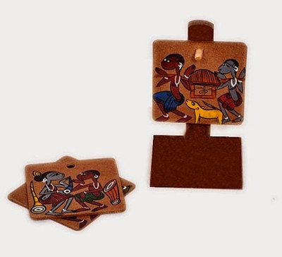 Indha Square Wood Coaster Set Indha Square Wood Coaster Set