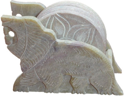 60% OFF on Artist Haat Round Stone Coaster Set