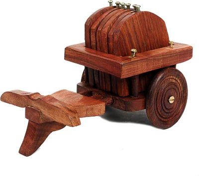 68% OFF on Woodstock Square Wood Coaster Set 68% OFF on Woodstock Square Wood Coaster Set