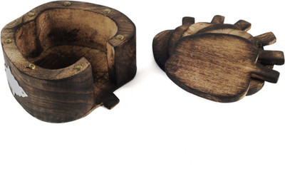 Zoiks Round Wood Coaster Set Zoiks Round Wood Coaster Set