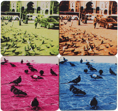 33% OFF on ARTychoke Square Medium Density Fibreboard Coaster Set