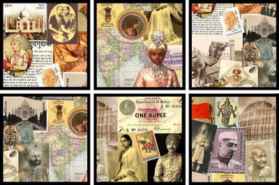 27% OFF on Wink Square Medium Density Fibreboard Coaster Set