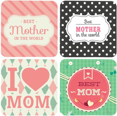 20% OFF on Giftsmate Square Wood Coaster Set