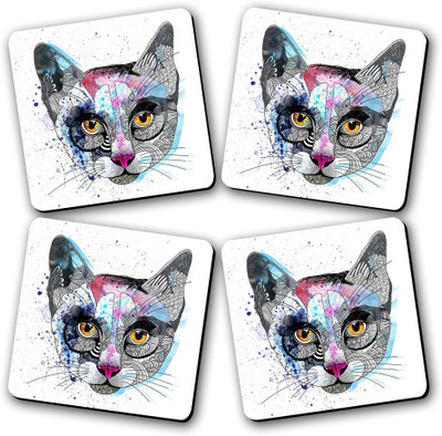 50% OFF on The Fappy Store Square Wood Coaster Set